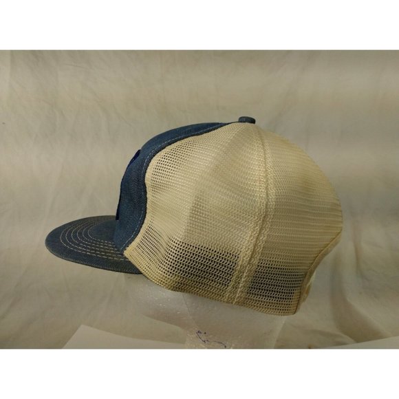 ELANCO TREFLAN K-Brand Denim Cap Trucker Hat Snapback Baseball Vintage 80s - Picture 6 of 9